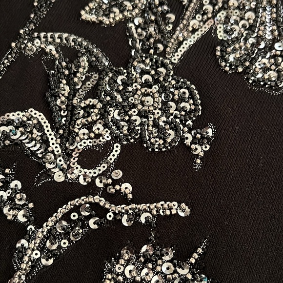 Ted Baker Black Embellished Sequin Sweater - Picture 12 of 16